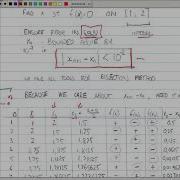 Bisection Method Example 2
