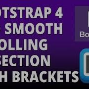 Bootstrap 4 Add Smooth Scroll To Section With Bootstrap 4 And Brackets Text Editor