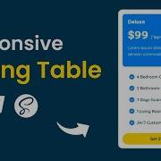 Responsive Pricing Table Design Tutorial With HTML CSS SCSS