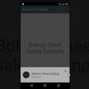 Android Bottom Sheet Dialog Example