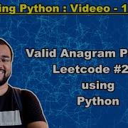 Leetcode 242 Valid Anagram Using Python
