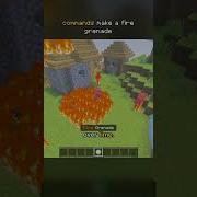 Working FIRE Grenade Minecraft Commands Commandstutorial