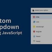 Build Custom Drop Down Menu Using HTML CSS And JavaScript