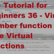 C Tutorial For Beginners 36 Virtual Member Function Pure Virtual Functions