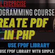 FPDF Create PDF In PHP With FPDF Learn To Create PDF In PHP Without PDFLib FPDF Library In PHP