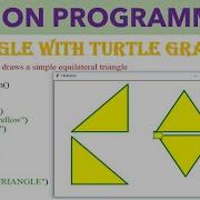 Python Program Draw Triangle With Turtle Graphics
