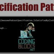 Specification Pattern For Object Oriented Programming And Domain Driven Design