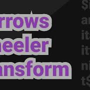 Burrows Wheeler Transform For String Compression