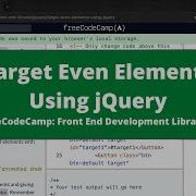Target Even Elements Using JQuery JQuery FreeCodeCamp Tutorial