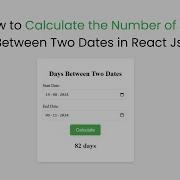 How To Calculate The Number Of Days Between Two Dates In React Download Free Code