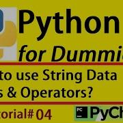 Python For Dummies 04 How To Use Strings Data Types And Operators