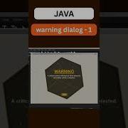 Custom Warning Dialog In Java V1