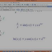 Partial Derivative Using Maple