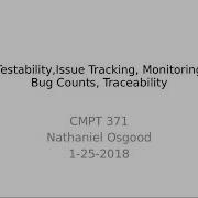 Building Testable Software