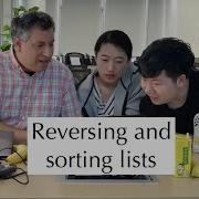 Python Standard Library Reversing And Sorting Lists List Reverse And List Sort