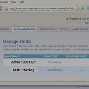 PhpBB How To Add Edit And Delete Ranks