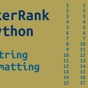 23 HackerRank Python Preparation String Formatting Challenge Solution