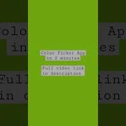 Create Tailwind CSS Color Picker App In 2 Min Shorts Code Challenge Trending