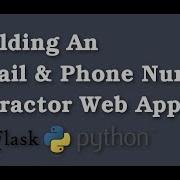 Building An Email Extractor Web App With Flask Python 2019
