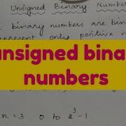 Unsigned Binary Numbers Digital Computer Fundamentals Gvspace Unsignedbinary