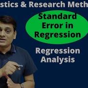 Part 22 Standard Error Of Estimate In Regression Analysis