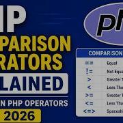 Comparison Operators In PHP PHP Tutorial For Beginners 2026