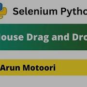 Mouse Drag And Drop Using Selenium Python Selenium Python