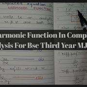Harmonic Function In Complex Analysis If F Z U Iv Is An Analytic Function U V Both Are Analytic