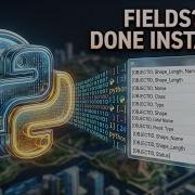 Python Is Your Friend In GIS Create A List Of Feature Class Field Names Python ArcGIS Pro