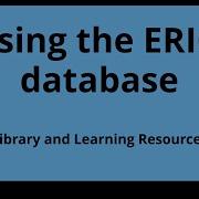 Using The ERIC Database