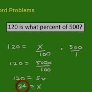 Percent Word Problems