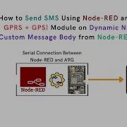 Send SMS Using Node RED And A9G GSM GPRS GPS Module On Dynamic Number With Custom Message Body