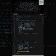Quantum Particle Logo Reveal Hypnotic Rainbow Particle Animation In HTML5 Canvas Coding Js