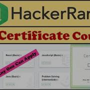 Hackerrank Free Verified Certificate Programmer And Developer Certification Skill Certified Course