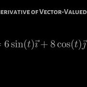 Second Derivative Of Vector Valued Function Example 1