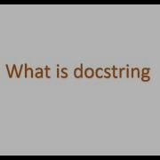 Python Interview Questions What Is Docstring