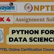 Python For Data Science Week 4 Assignment 4 Solution NPTEL Swayam Jul Dec 2023
