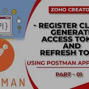 ZOHO Creator API Tutorials Register API Client Generate Access Token And Refresh Token API V2