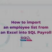 Import Employee List From Excel To SQL Payroll