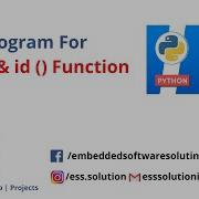 Type And Id Function In Python Programming Language