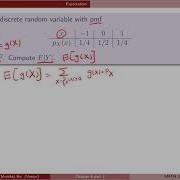 Chapter 4 6 Expectation Of Function Of Discrete Random Variable