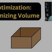 Optimization Maximizing Volume Calculus 1 With Guided Notes
