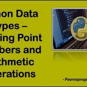 Floating Point Numbers And Variables In Python