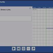 Create An NCLab Python Turtle Draw A Line And Display The Line
