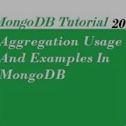 Aggregation In MongoDB