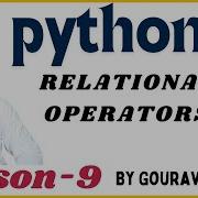 8 Relational Operators In Python Comparison Operators Python Tutorials For Beginners
