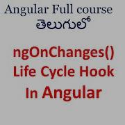 Ng On Changes Life Cycle Hook In Angular Angular Lifecycle Hooks Angular Tutorials In Telugu