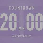 20 Minute Countdown Timer Flip Clock With Bell Alerts