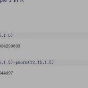 Normal Probabilities In R