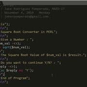 Square Root Converter In PERL